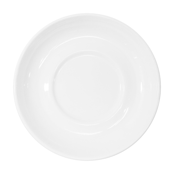 80737 PLATO PARA TAZA DE 5.5" MELAMINA BLANCA