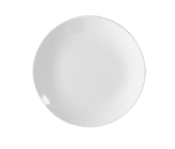 Plato Trinche 10.5" Melamina Blanca