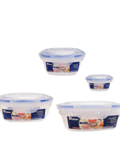 Recipiente Cuadrado 4 Pzas