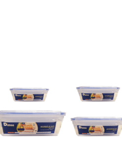 Recipiente Rectangular 4 Piezas