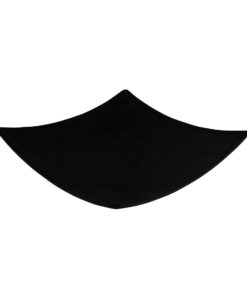 Plato Cuadrado 24 cm Melamina Jet Black