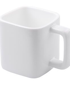 Taza Cuadrada 8x6 Melamina Blanca