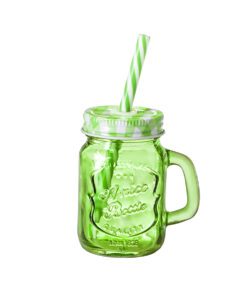 Mini Mason Tapa y Popote