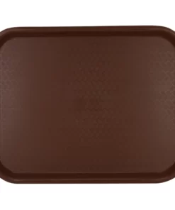 Charola Rectangular Café de Plastico 35x45