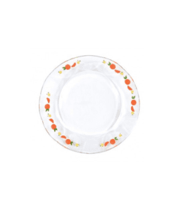 Plato Hondo Arcos Decorado Naranjas