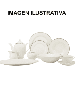 Vajilla 47 Piezas con Relieve
