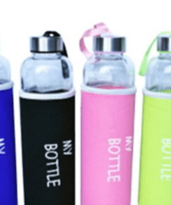 Botella de Vidrio con Funda 600 ml