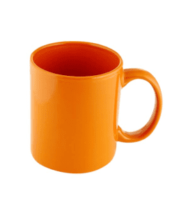 Taza Recta de 11 oz Naranja