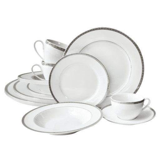 Vajilla 20 Piezas Porcelana Fina