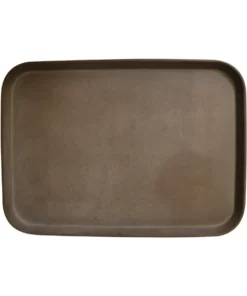 Charola Rectangular Cafe 40.5x56 cm