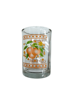 Vaso Cafetero Decorado Duraznos
