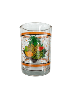 Vaso Cafetero Decorado Frutas Mantel