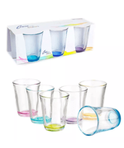 Juego de 6 Vasos Cosmos Fondo Atomizado