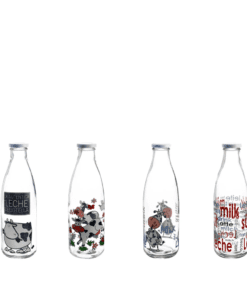 Botella Lechera Decorado Vacas 1 Litro