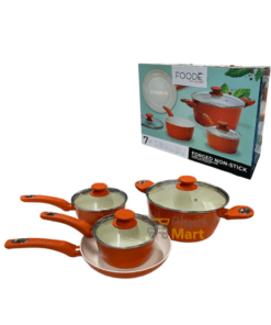 Batería de Cocina 7 Piezas Naranja