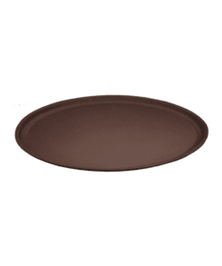 Charola Ovalada Cafe Fibra de Vidrio 56x68.5 cm