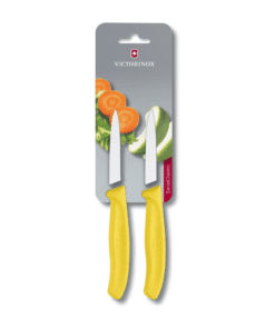 Set 2 Cuchillos Mondador 8 cm Amarillo