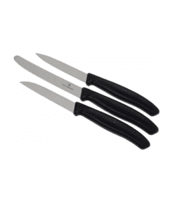 Cuchillo para Verduras 3 Piezas Mango Negro