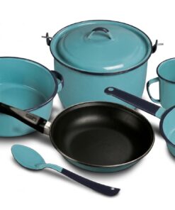 Batería Renata Clásica 7 Piezas Azul Turquesa