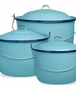 Juego de Ollas Azteca Azul T.