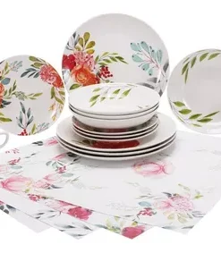 Vajilla de Porcelana 24 Piezas Madelina