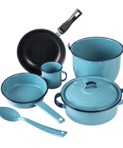Batería Renata Clásica 7 Piezas Azul Turquesa