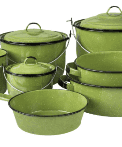 Batería Xochitl Verde Filo Negro 10 Piezas