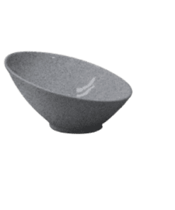 Tazón Inclinado 25cm Gray Granite