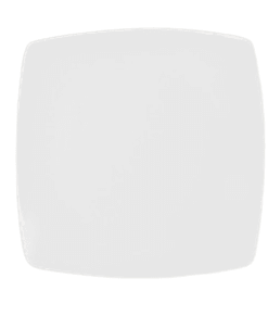 Plato Cuadrado Coupe 20cm Blanco Mate