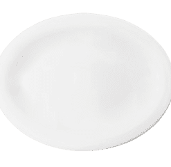 Plato Oval 35cm Blanco Mate