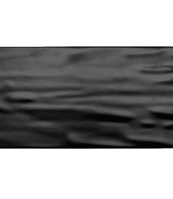 Platón Rectangular Rivoli 25x10 Negro Brillante