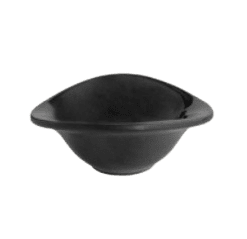 Platito Para Tapar con Asa 9cm Negro Brillante