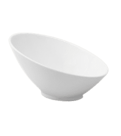 Tazón Inclinado 25cm Blanco Mate