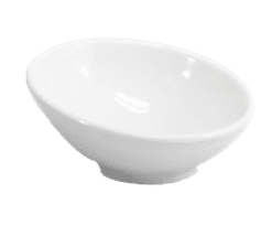 Tazón Inclinado 10cm Blanco Mate