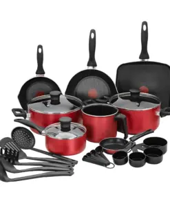 Batería Family Cook 25 piezas Roja
