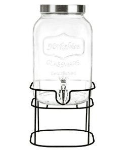Dispensador Transparente Con Tapa Y Base