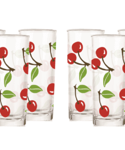 Juego de Vasos Cerezas 6 Piezas