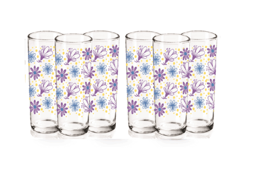 Juego de Vasos Moraflor 6 Piezas