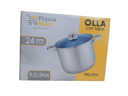 Olla Con Tapa Acero Inox.