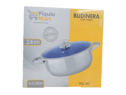 Budinera Con Tapa Acero Inox.