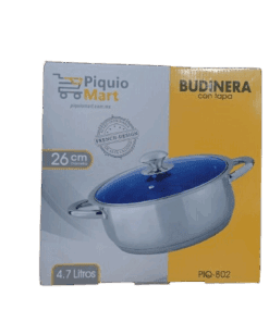Budinera Con Tapa Acero Inox.