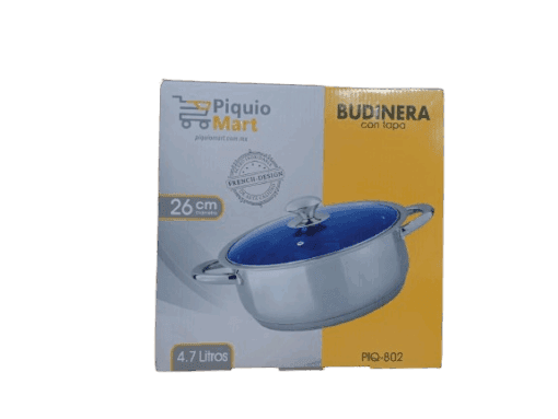 Budinera Con Tapa Acero Inox.