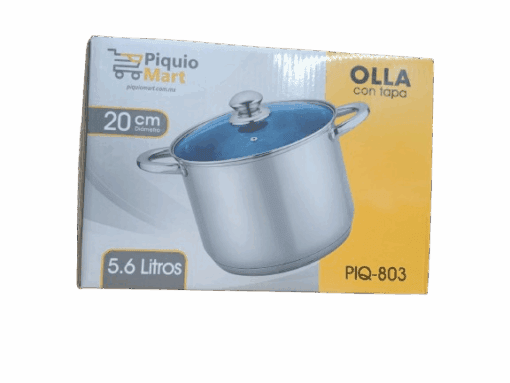 Olla Con Tapa Acero Inox.