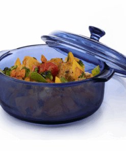 Cacerola Con Tapa Azul Denim