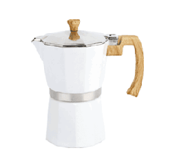 Cafetera Alum. Blanco Tipo Italiana