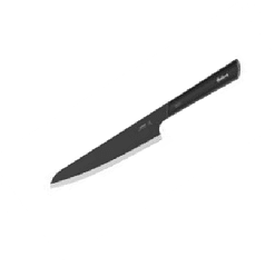 Cuchillo Cheff 8" Negro Acero Inox. Antiadherente