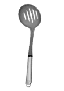 Espumadera Nylon Gris Mango Acero Inoxidable
