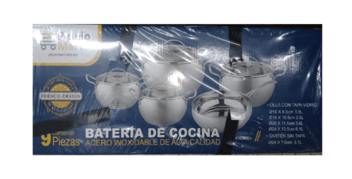 Batería de Cocina 9 Piezas