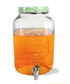 Vitrolero Vidrio Con Tapa Metálica Colores 8 Litros