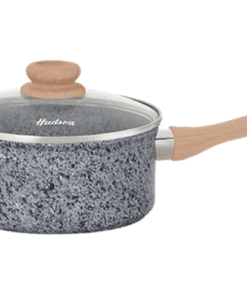 Cacerola 20 cm antiadherente Granito Tapa de Vidrio